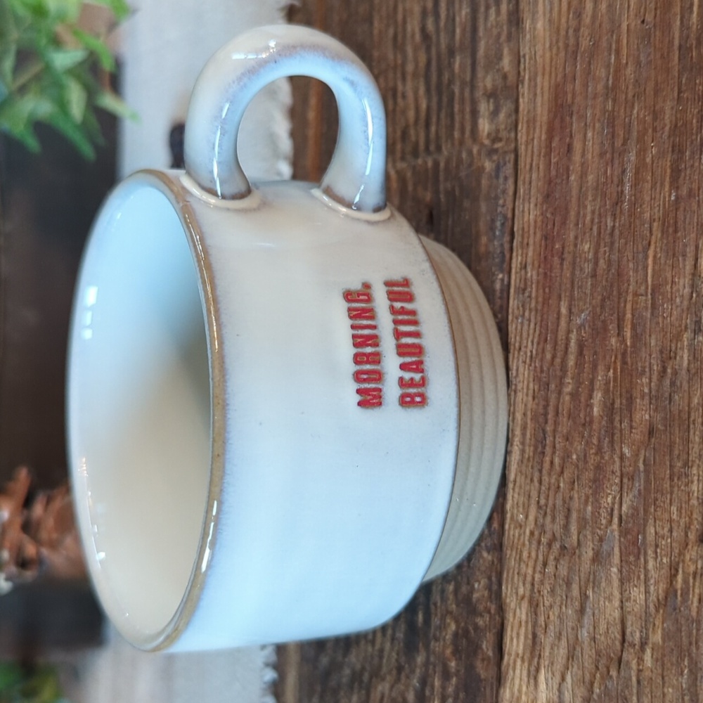 Hearth and Hand Magnolia Stoneware Coffee Tea Cup Mug Morning Beautiful